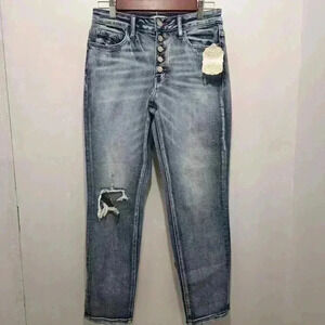 NWT Altar'd State‎ Button Fly Distressed Denim Jeans Size 26